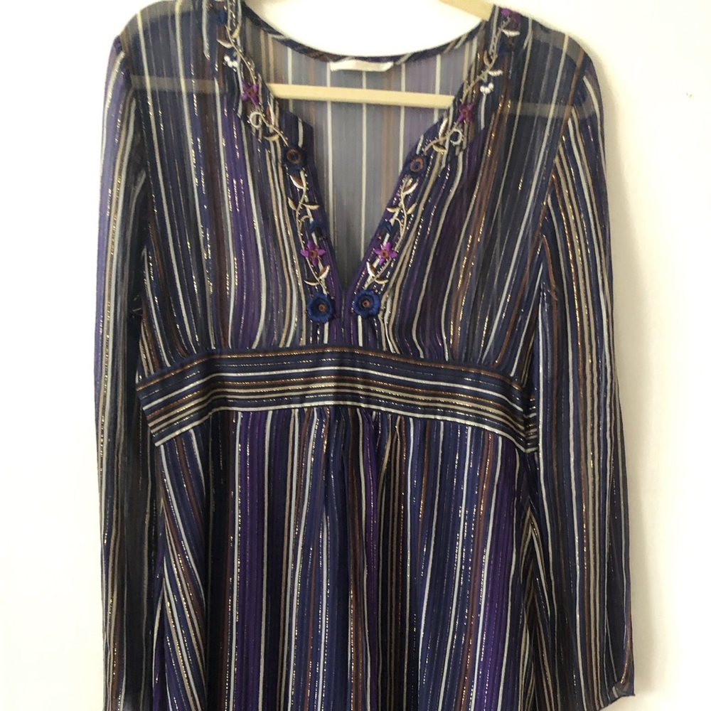 Bohemian chiffon dress.